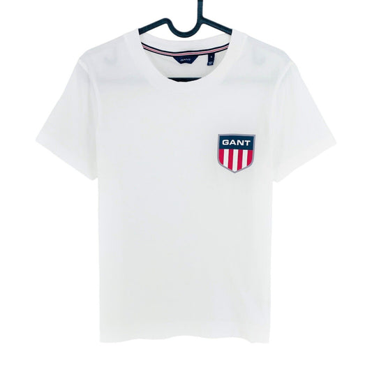 GANT T-shirt à col rond blanc Retro Shield taille S