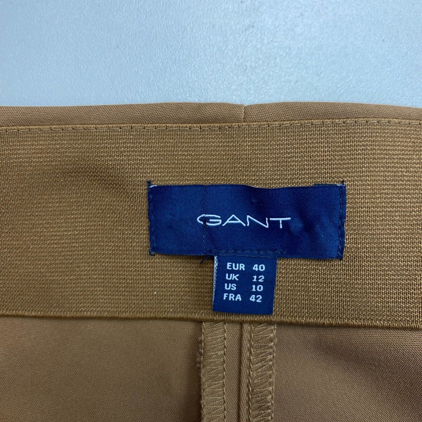 GANT Braune Pin Tuck Skinny Hose Hose Größe EU 40 UK 12 US 10