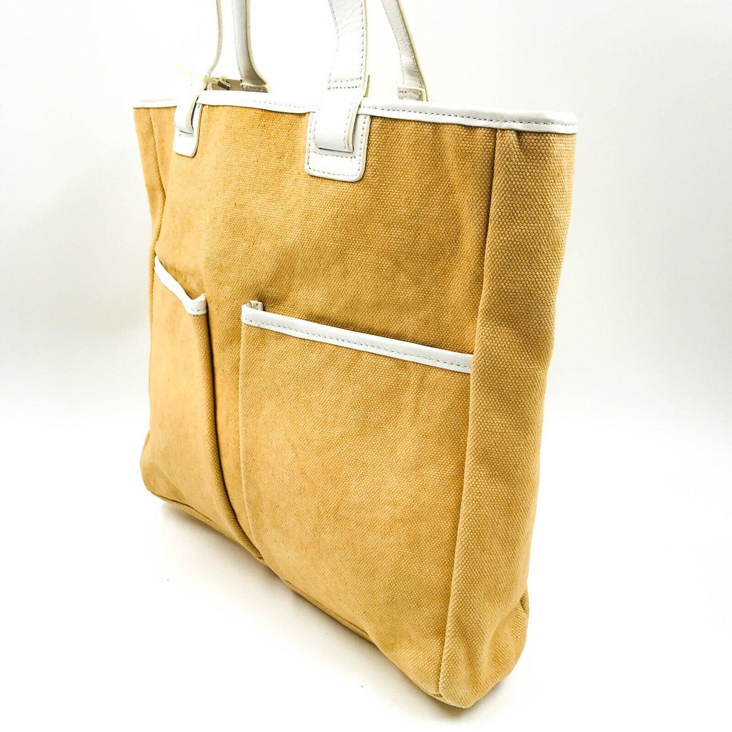 Full Circle Light Brown Canvas Handbag Shoulder Bag