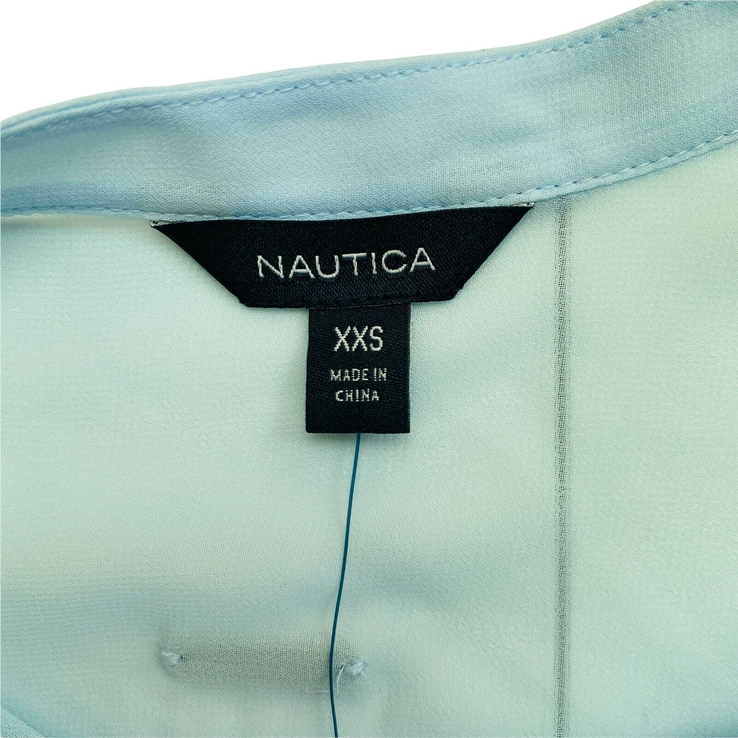 NAUTICA Hellrosa transparentes Hemd Größe 2XS