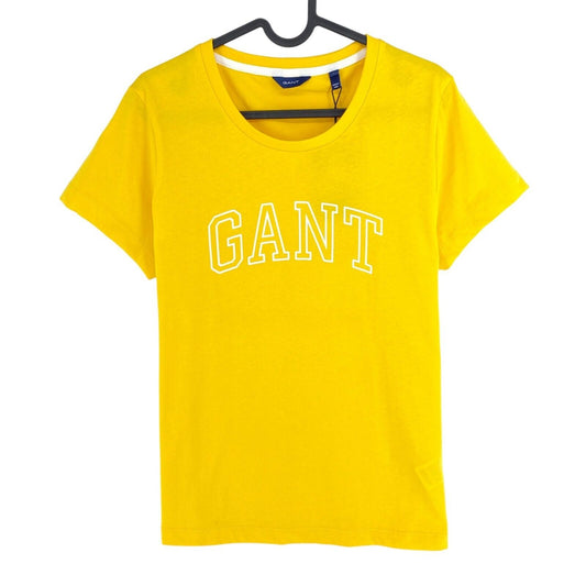 GANT Yellow Arch Logo Crew Neck T Shirt Size L