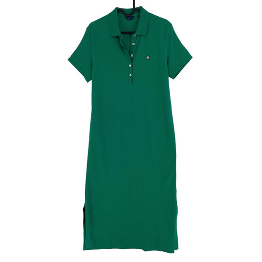 GANT Green Long Pique Polo Shirt Dress Size S