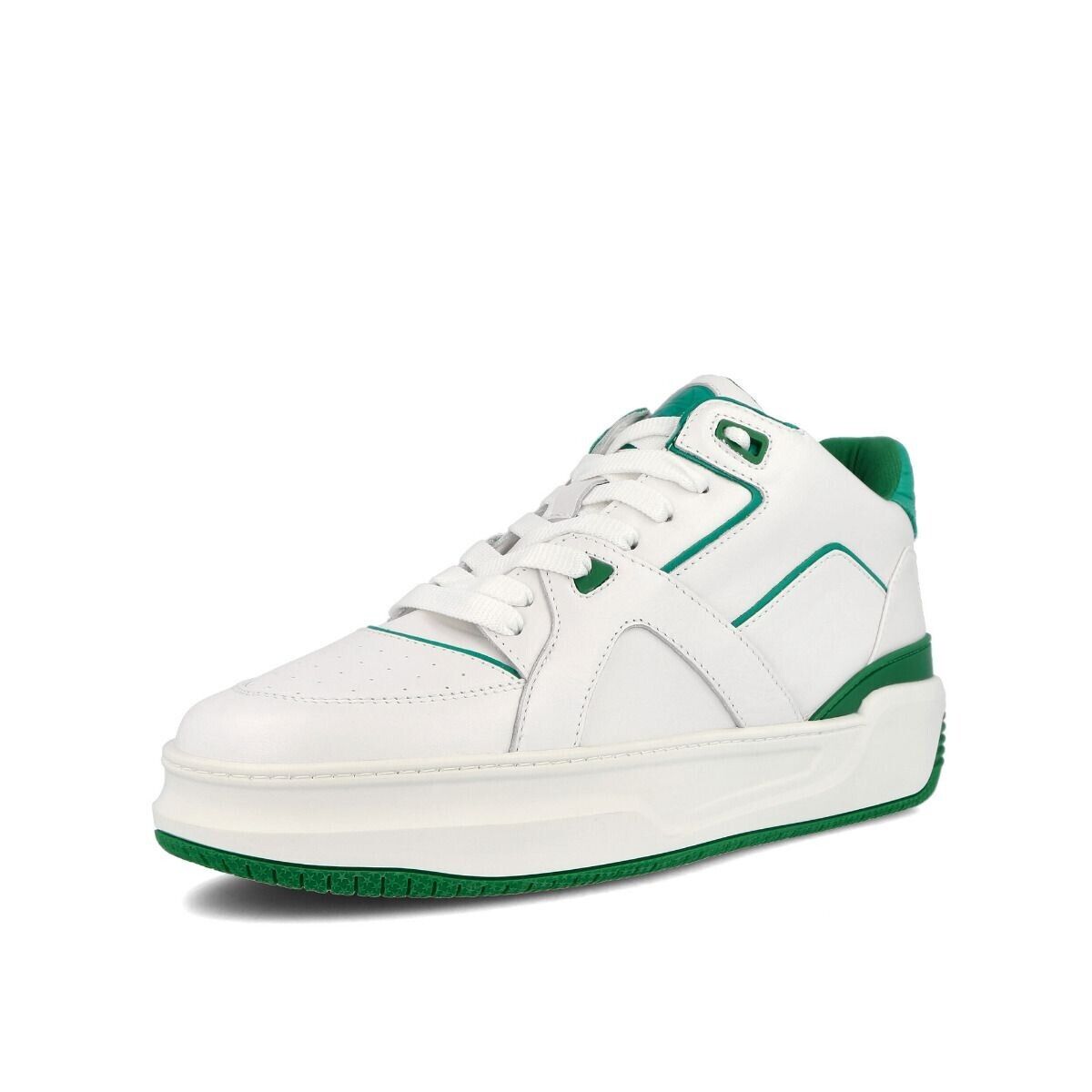 Just Don Basketball Courtside Lo White Green Sneakers Shoes EUR 40 UK 6 US 7