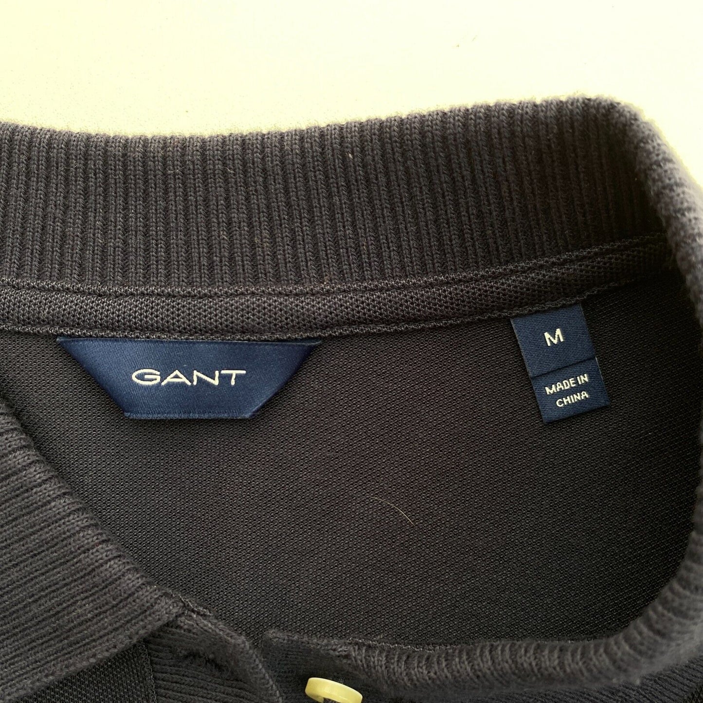 GANT Polo piqué bleu marine taille M