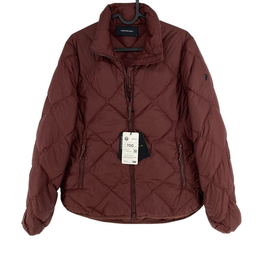 UVP 309 € Peak Performance Brown W Mount Down Liner Jacke Mantel Größe M