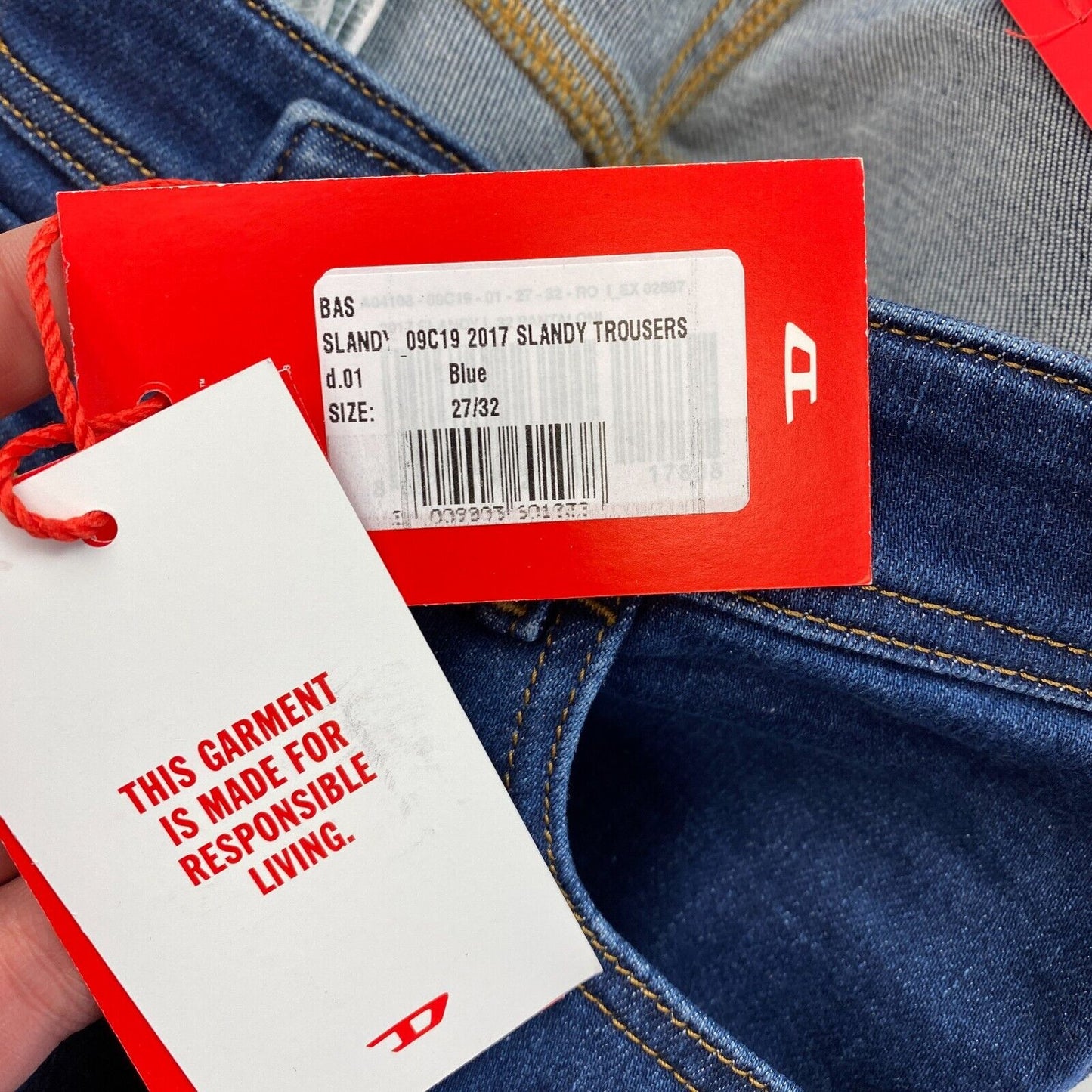 DIESEL Dunkelblaue Super Skinny Jeans Größe W27 L32