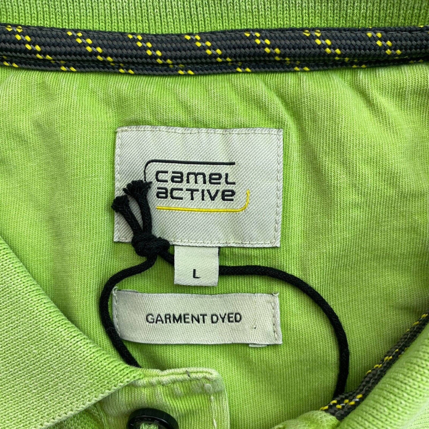 Camel Active Light Green Logo Pique Polo Taille L