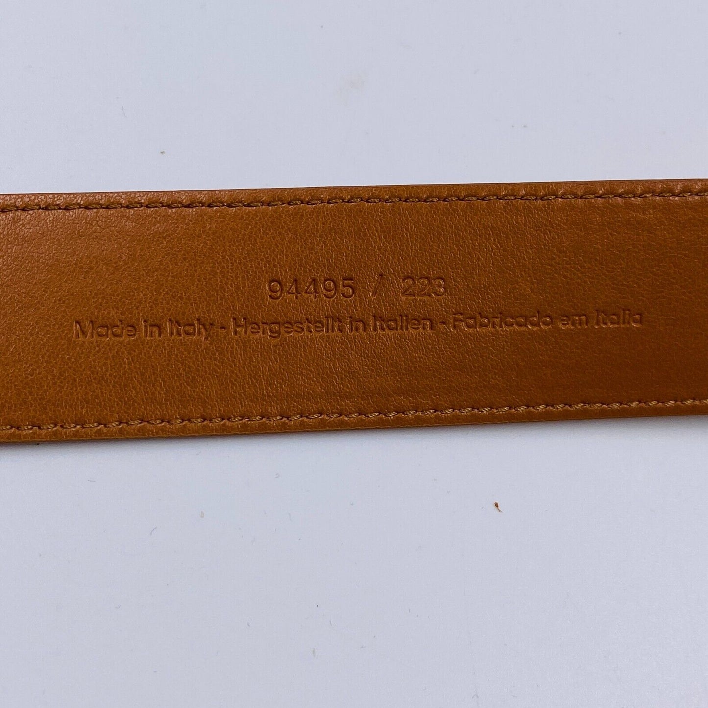 GANT Mens Brown Classic Suede Leather Belt Size 110 cm 43 Inches