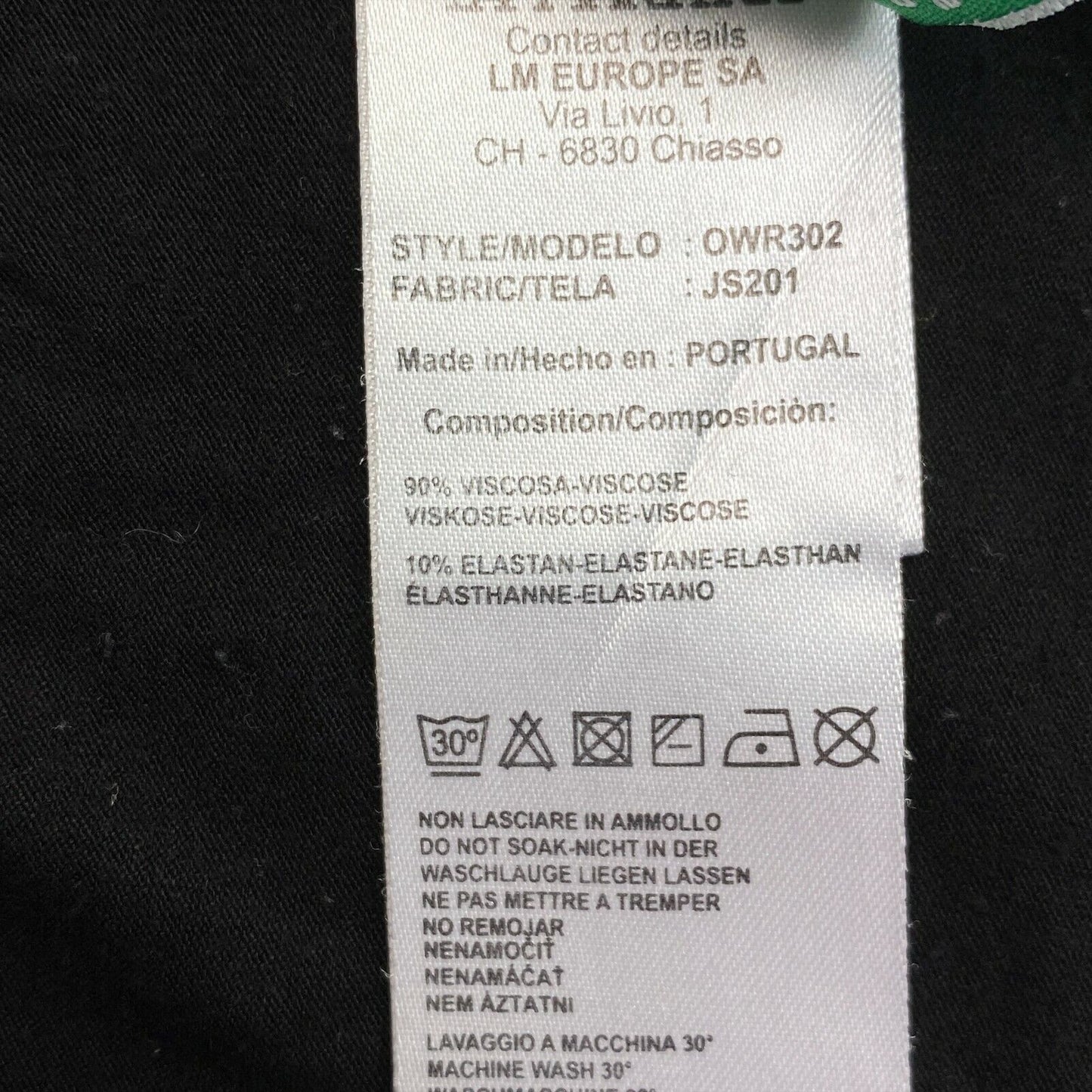 LA MARTINA T-shirt noir à col rond Taille 2 / S