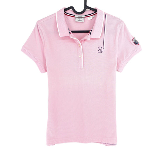 GANT x LE MANS Pink Tech Prep Badge Pique Polo Shirt Size M