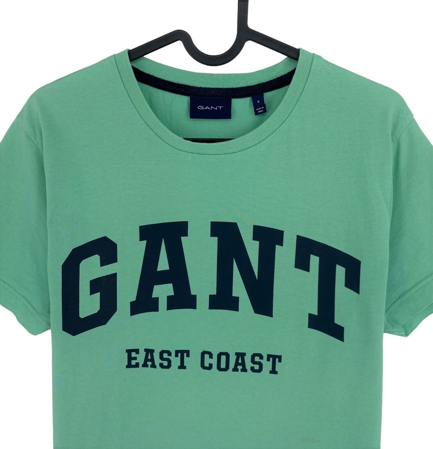 GANT T-Shirt mit Rundhalsausschnitt und Logo, Grün, Größe S