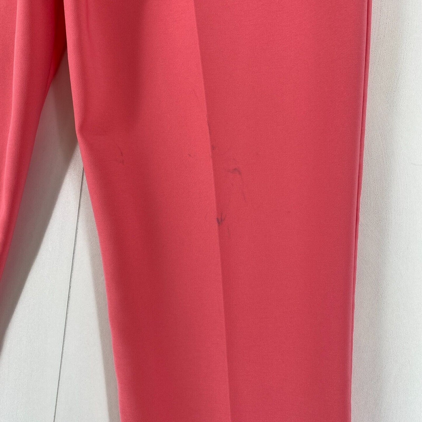 RINASCIMENTO Women Pink Regular Straight Fit Capri Dress Trousers Size L W30