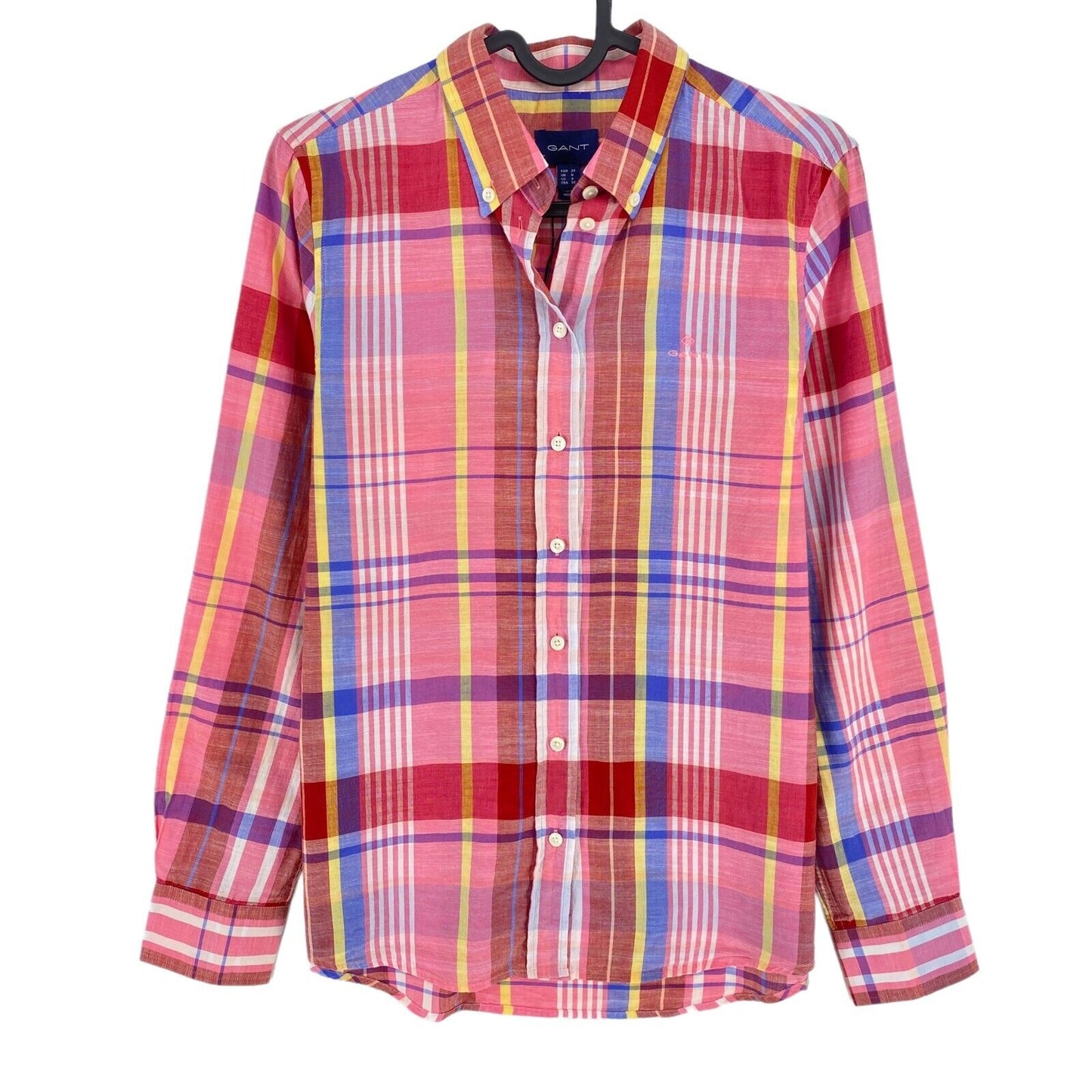 GANT Purple Plaid Shirt Size EU 34 UK 6 US 4