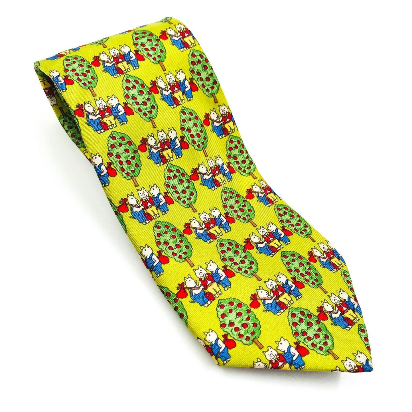 Springfield Yellow 100% Silk Tie