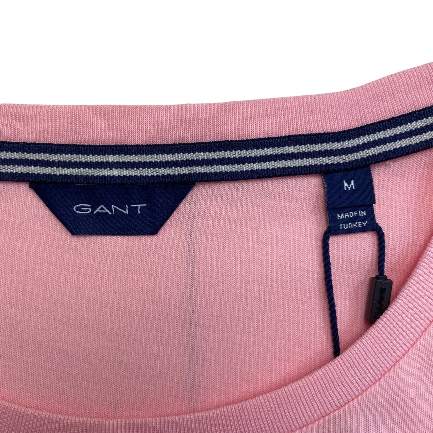 GANT T-Shirt mit Rundhalsausschnitt und Logo, Rosa, Größe M 2XL