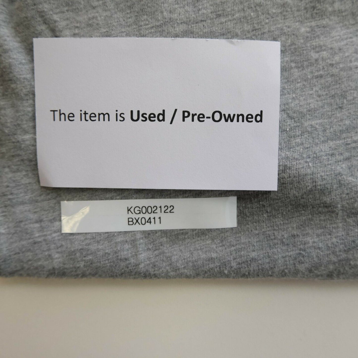 GANT Grey Big Logo Shield Crew Neck T Shirt Size M