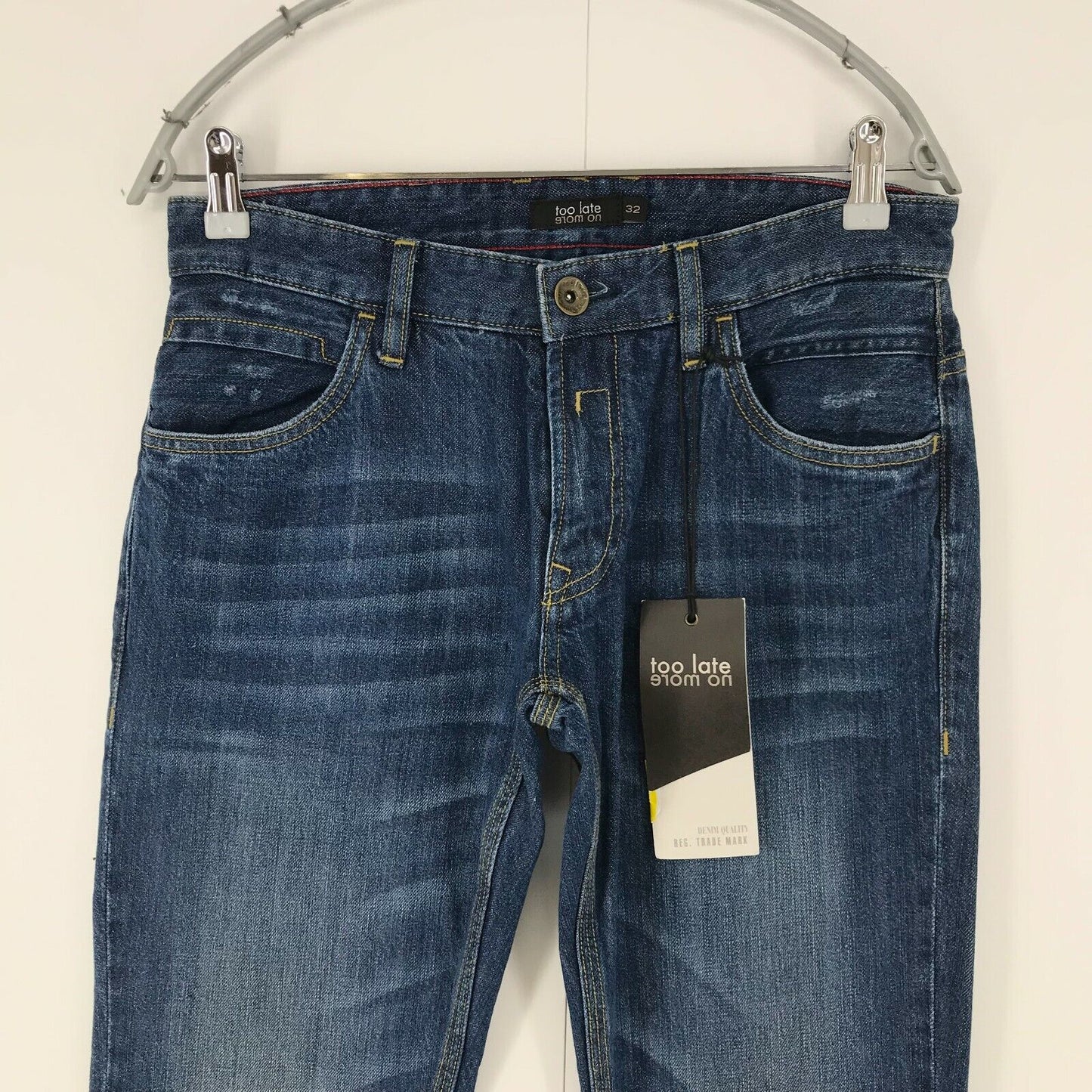 TOO LATE NO MORE Women Blue Slim Fit Jeans W32