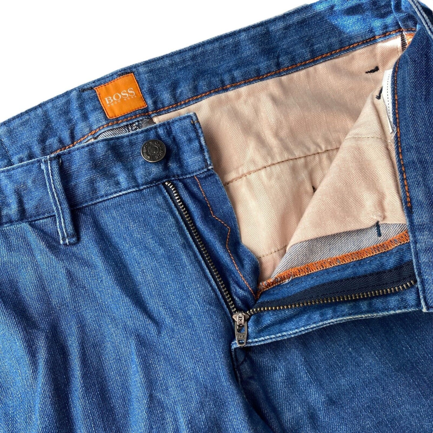 HUGO BOSS ORANGE LABEL Blue Regular Straight Fit Jeans W31 L32