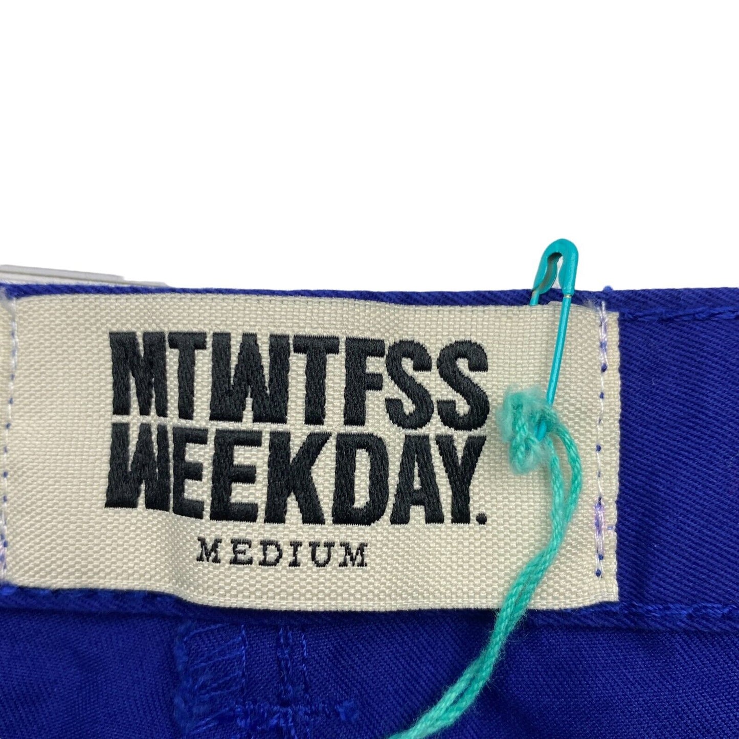 MTWTFSS WEEKDAY Bleu Marine 100% Coton Pantalon Chino Pantalon Taille M W34 L30