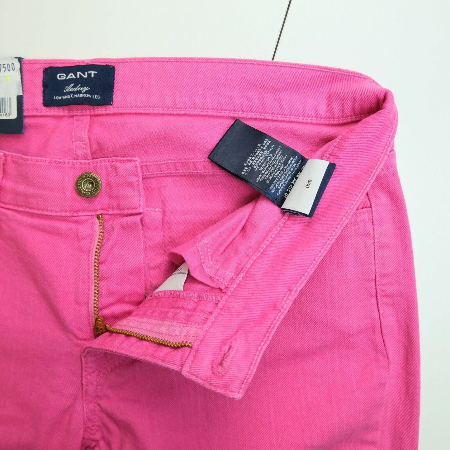 GANT Audrey Pink Narrow Leg Twill Jeans Size W28 L34