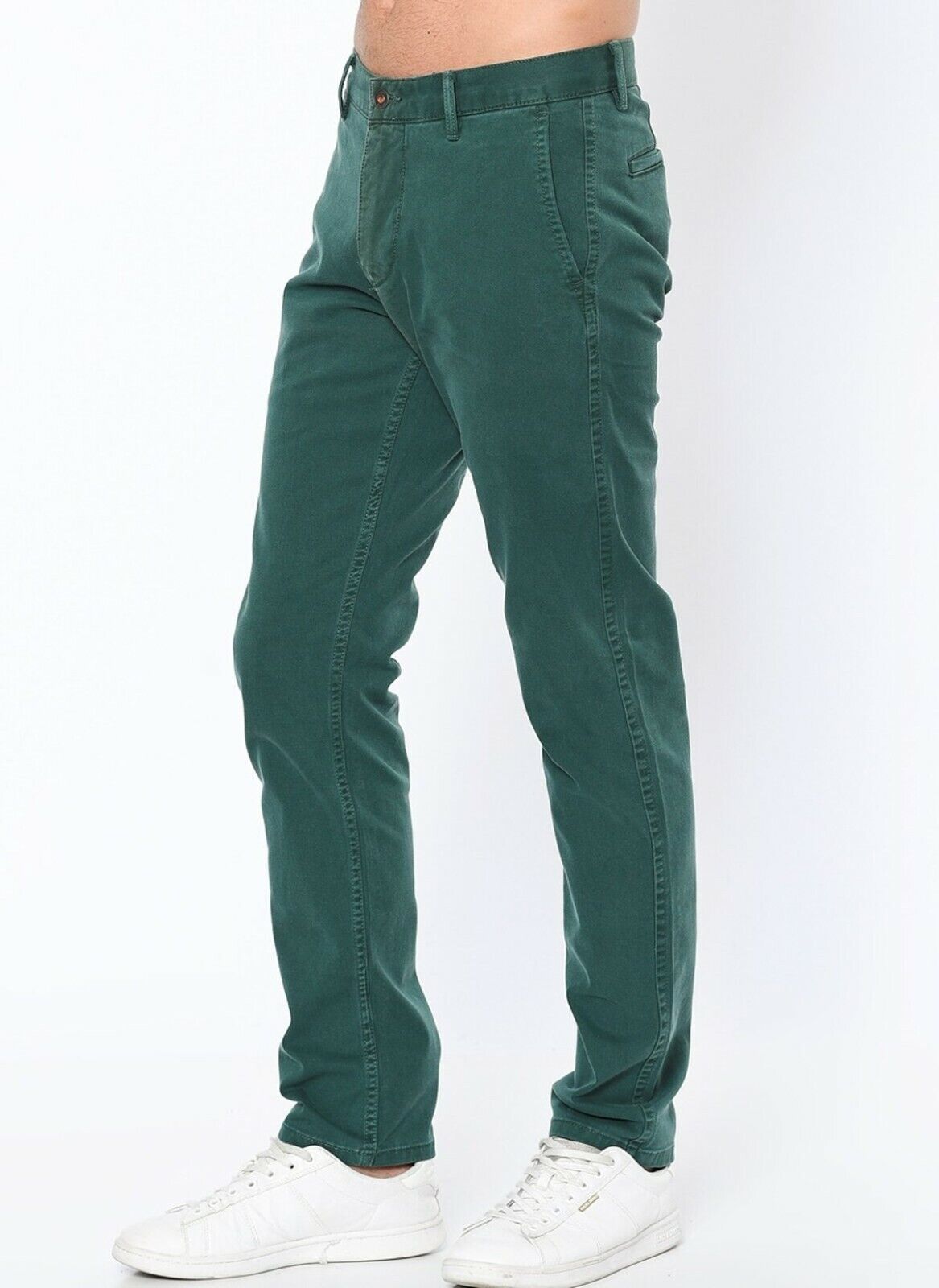 DOCKERS The Broken In Slim Fit Tapered Khaki Green Trousers Pants W29 W34 L32