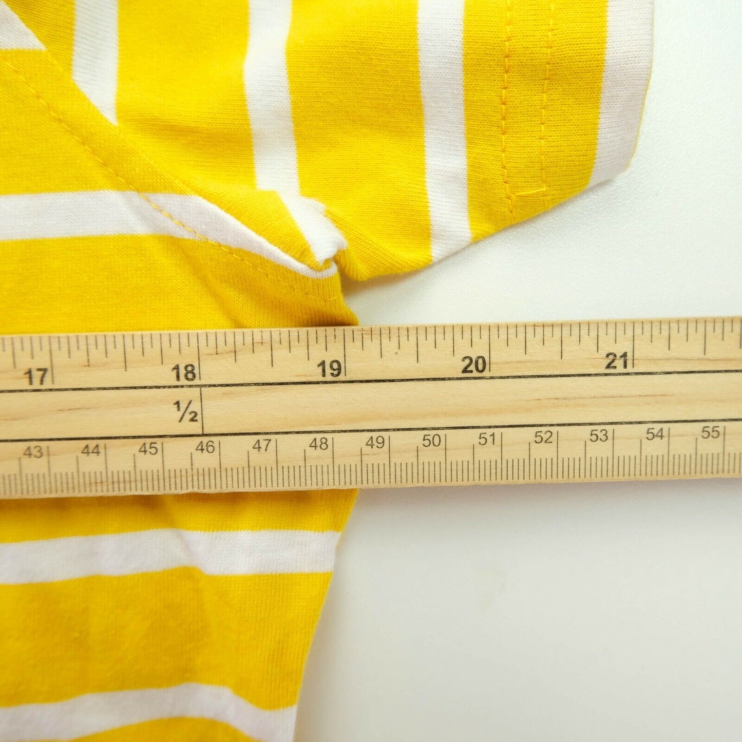 OCEAN ONE Yellow Striped Polo Neck T Shirt Size 42