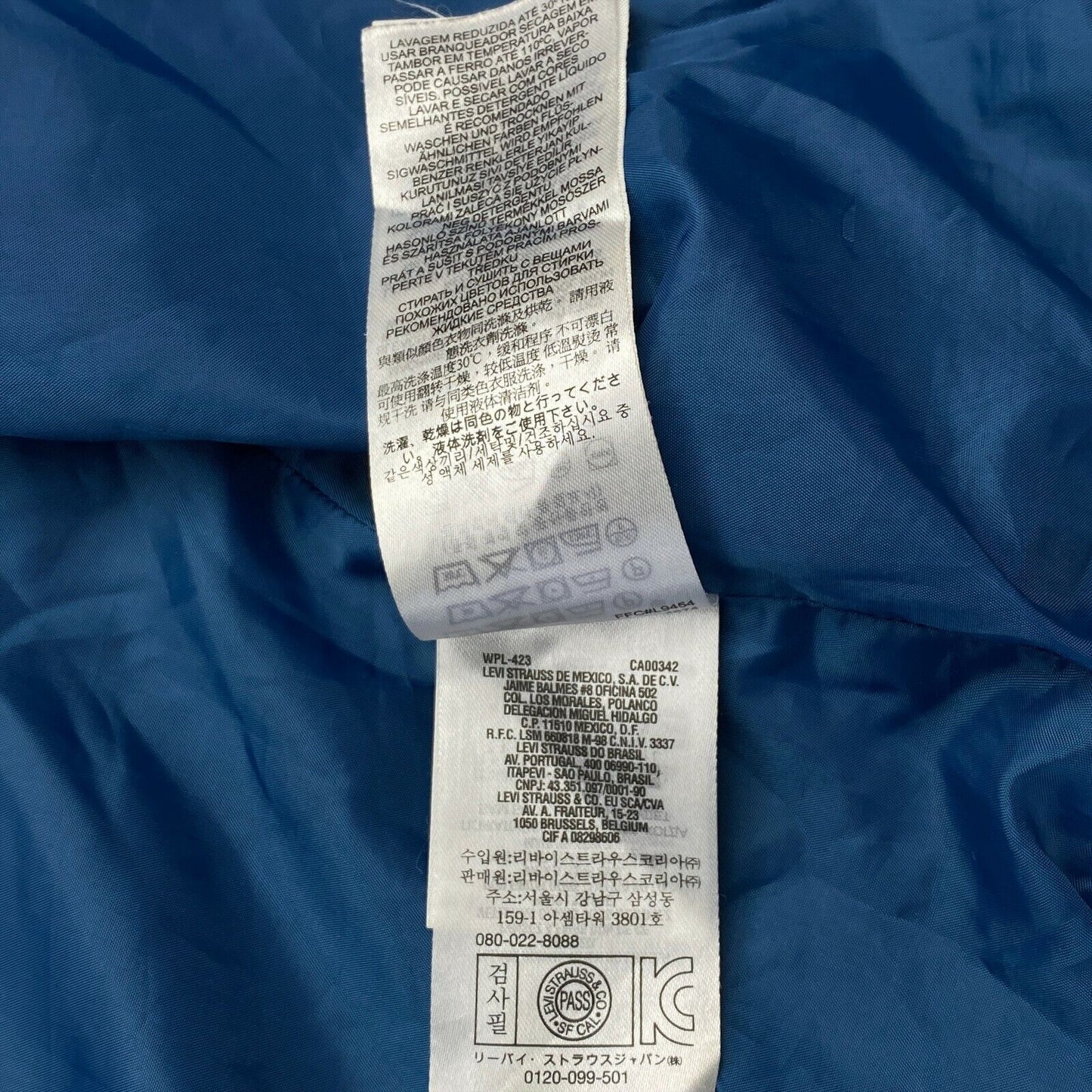 LEVI'S Schwarze Kapuzenjacke Größe S