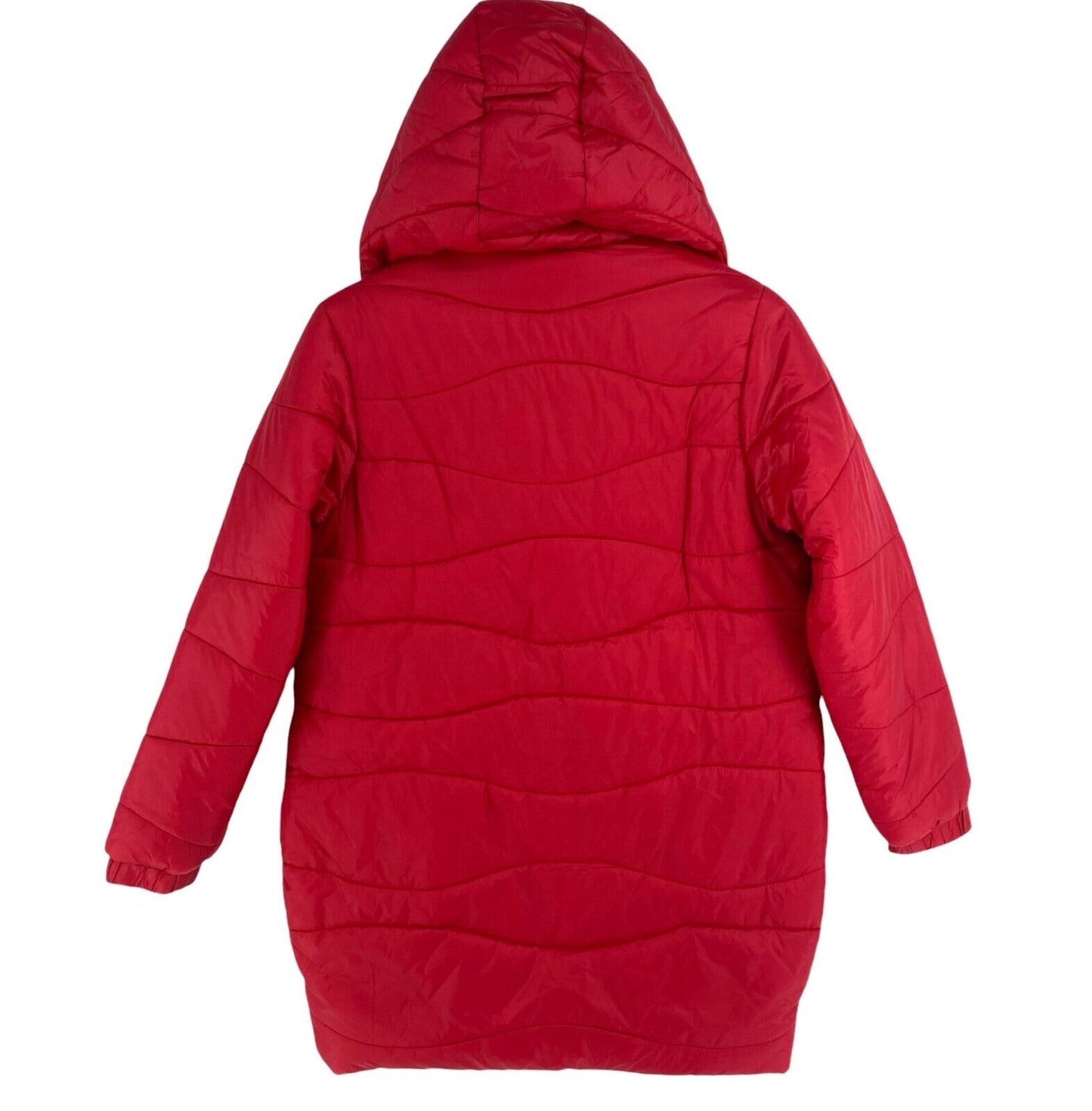 PRIMIGI Girls Red Hooded Padded Jacket Coat Size 10 Years