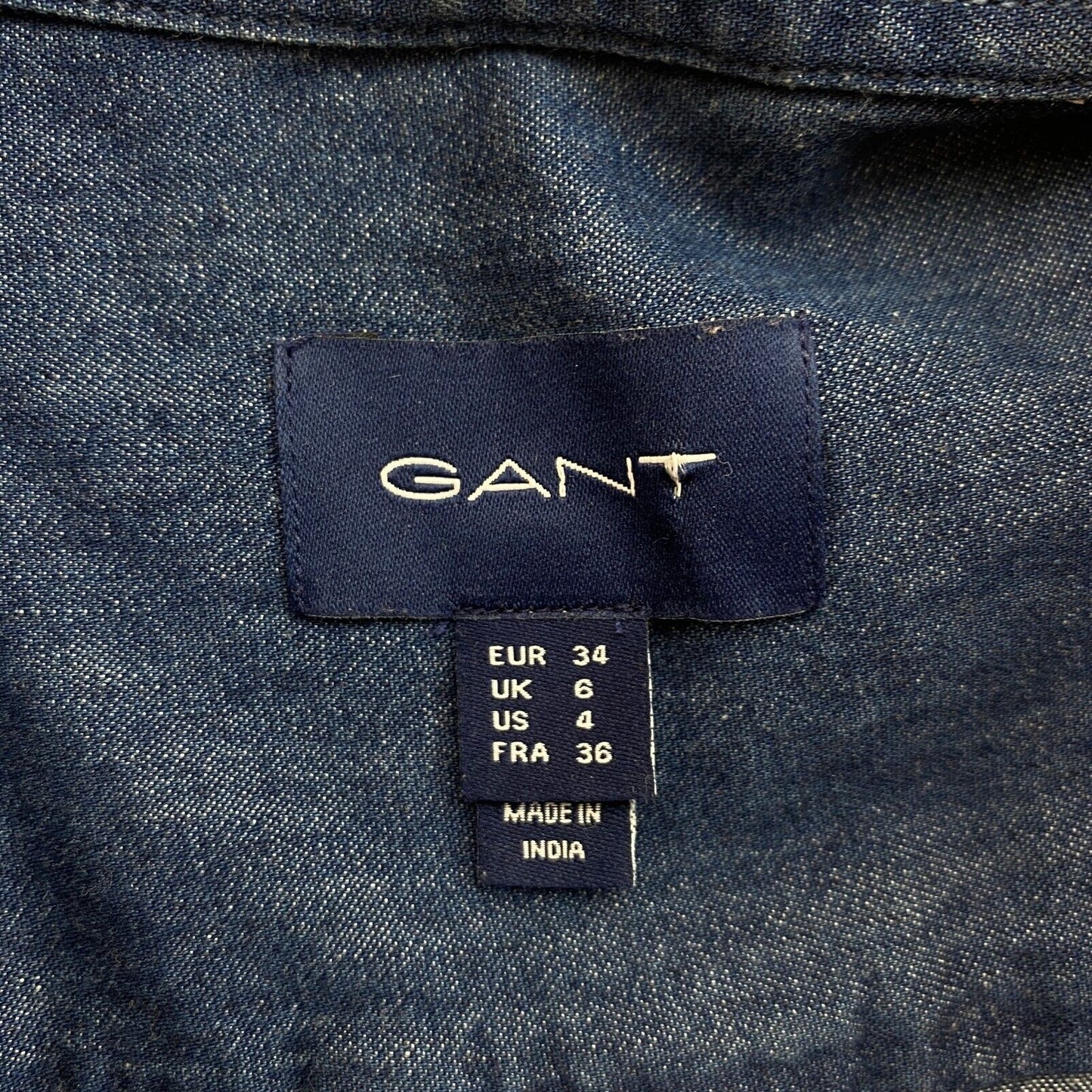 GANT Chemise en jean bleu marine Taille EU 34 UK 6 US 4