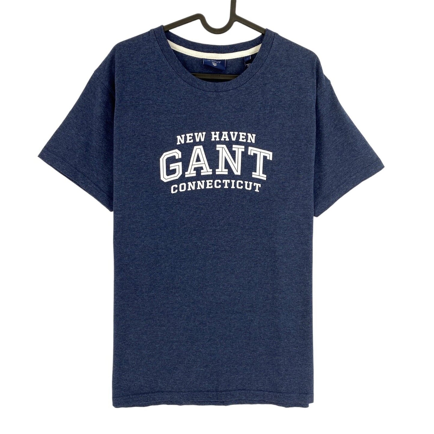 GANT T-shirt à col rond avec logo bleu marine Taille L