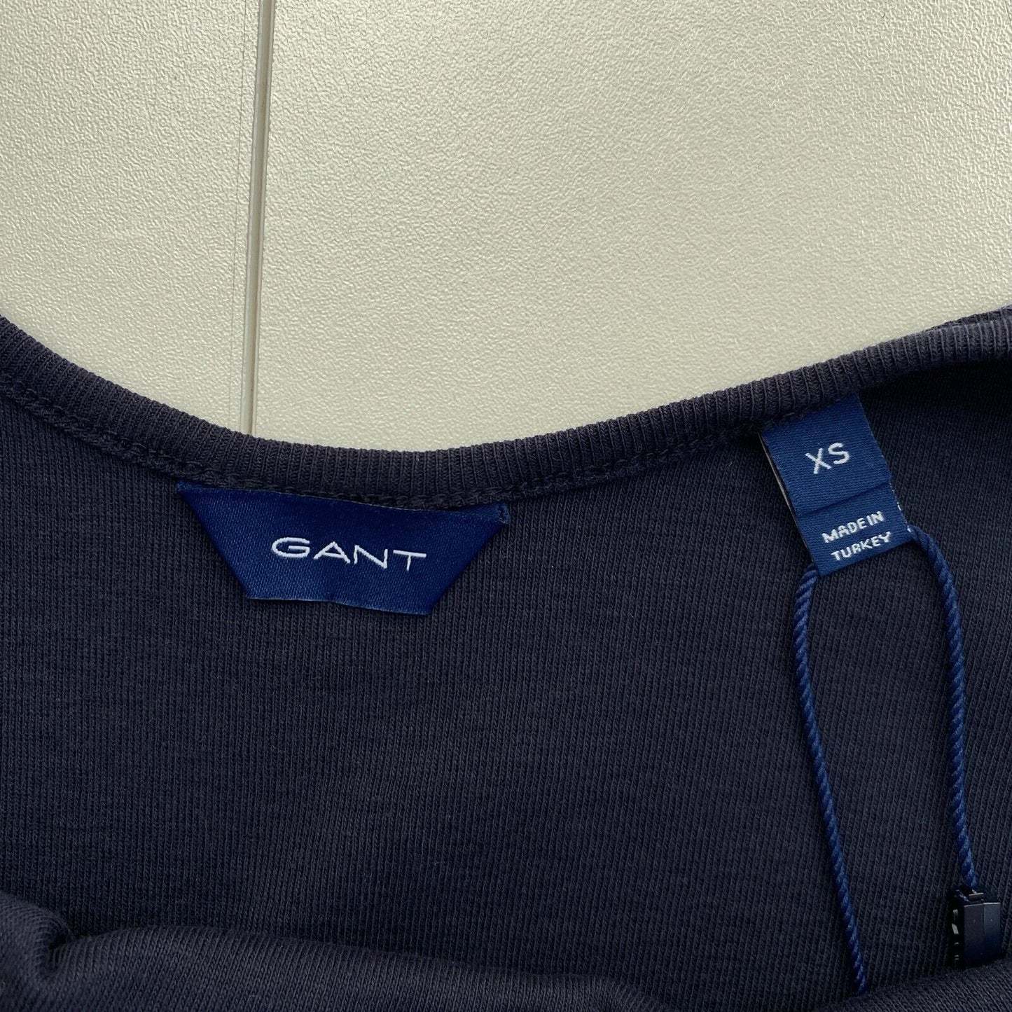 GANT Navy Blue 1x1 Rib Tank Top T Shirt Size XS