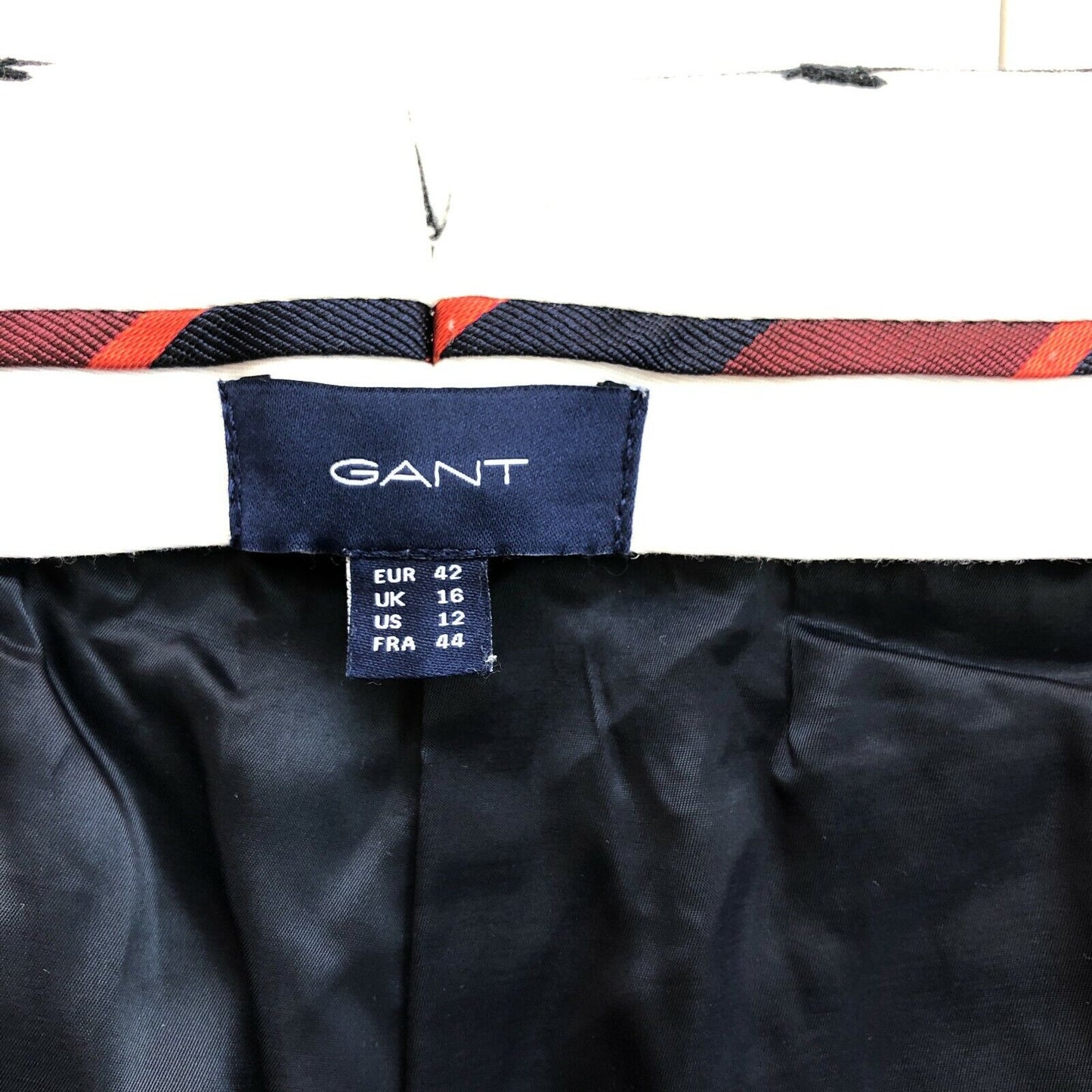 GANT Navy Blue Chino Pants Trousers Size EU 42 UK 16 US 12