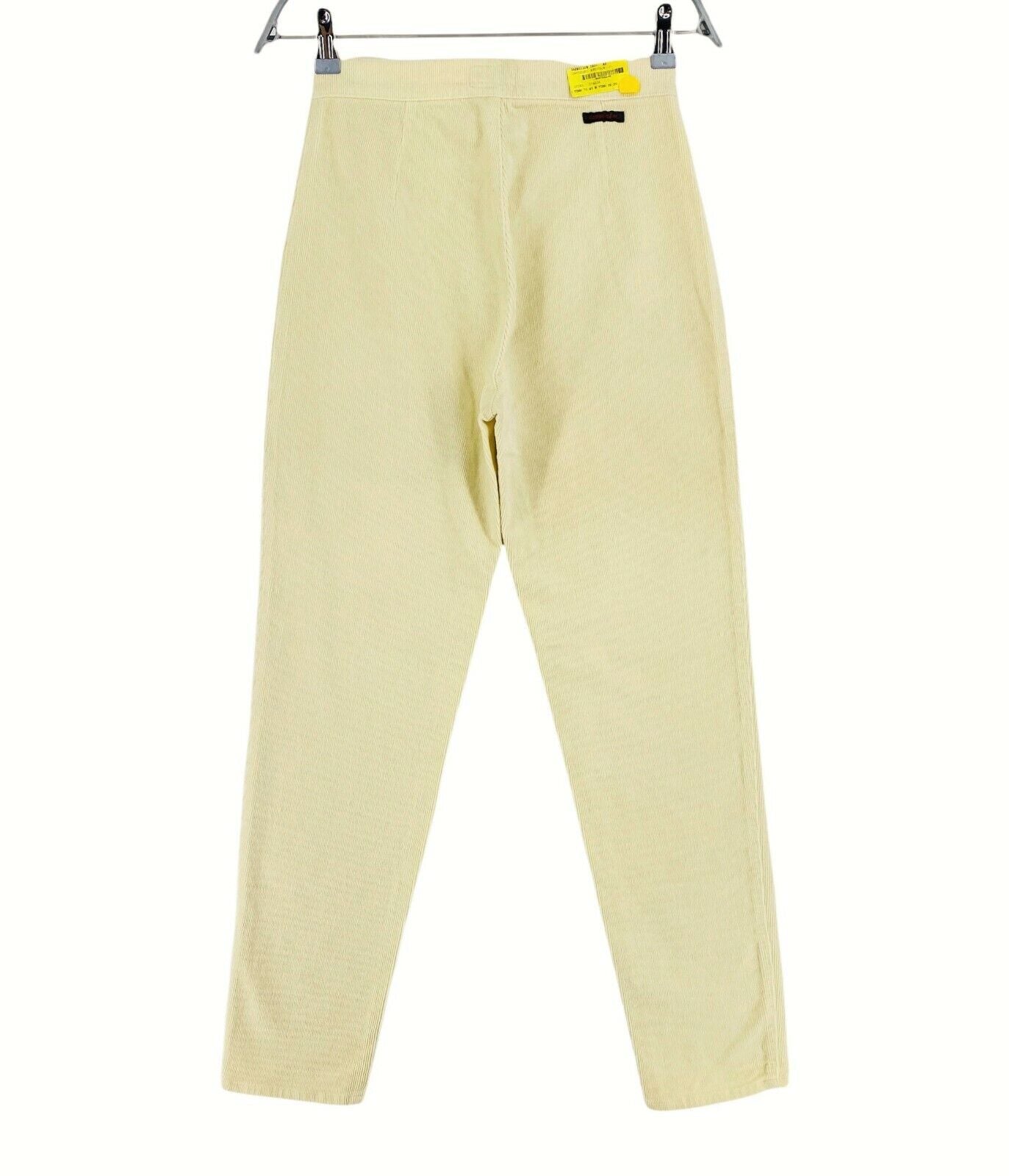 INVICTA Light Yellow Corduroy Pants Trousers Size 42