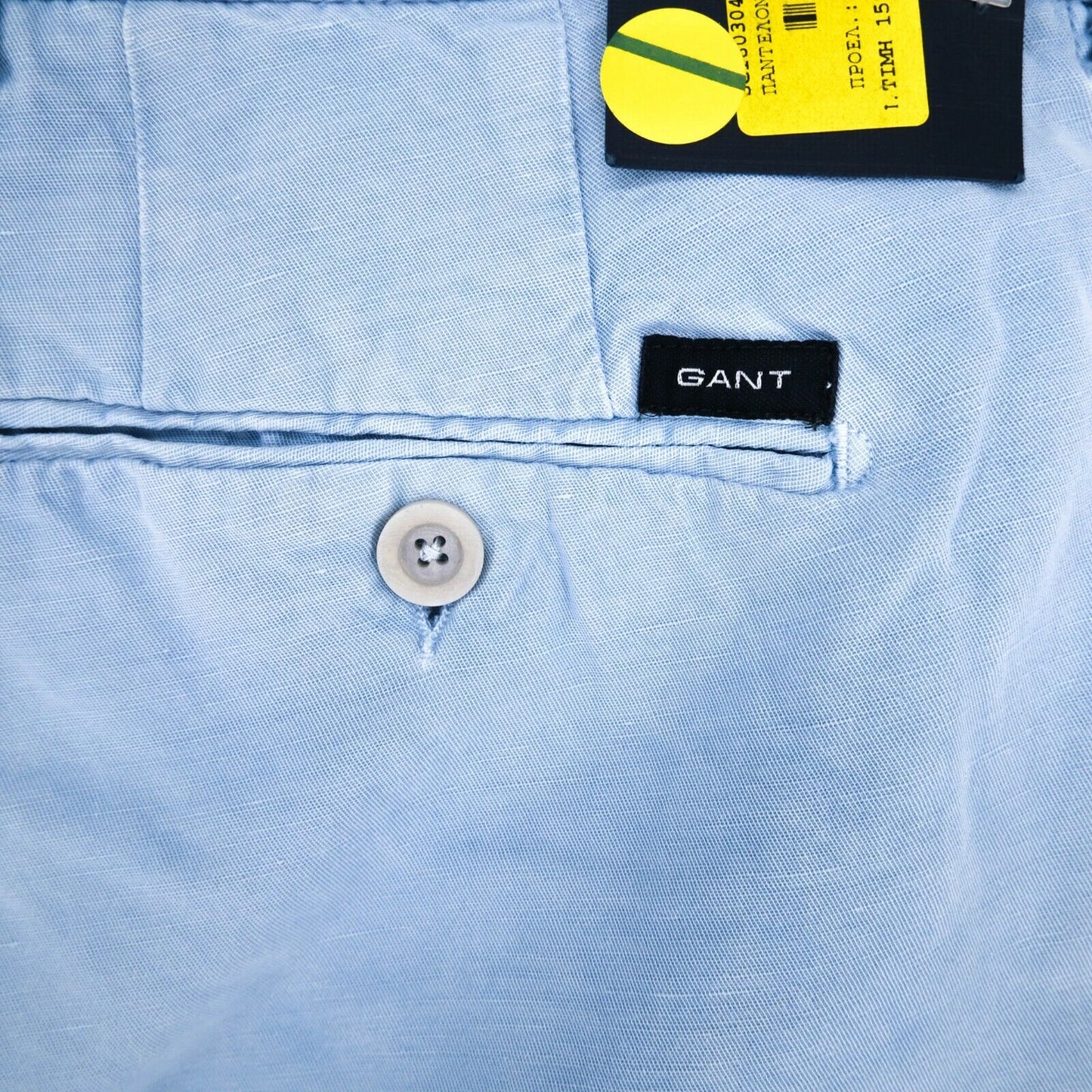 GANT Light Blue Cotton Linen Blend Chino Pants Trousers EU 48 50 52 54 56 UK/US