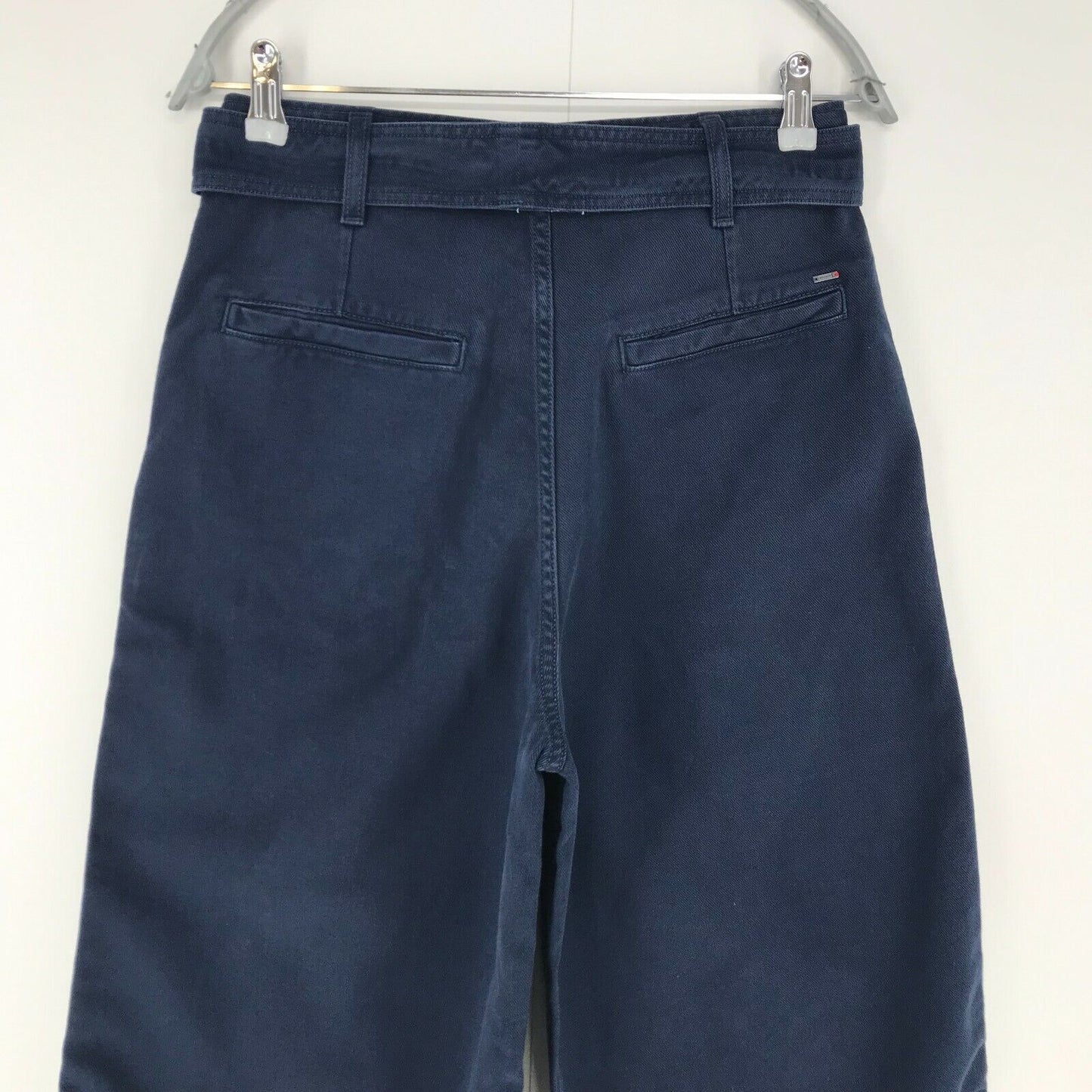 Tommy Hilfiger Women Dark Blue Wide Leg Fit Cropped Jeans Size W28