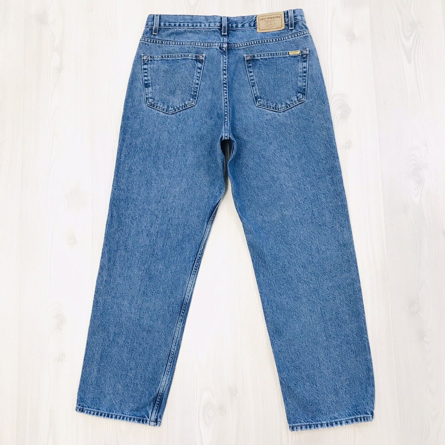 Levi Strauss Signature Blue Relaxed Straight Fit Jeans Size W36 L32