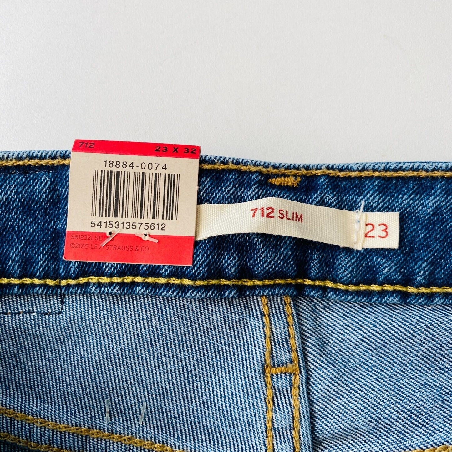 Levi's 712 Women Teens Blue Slim Fit Jeans W23 L32