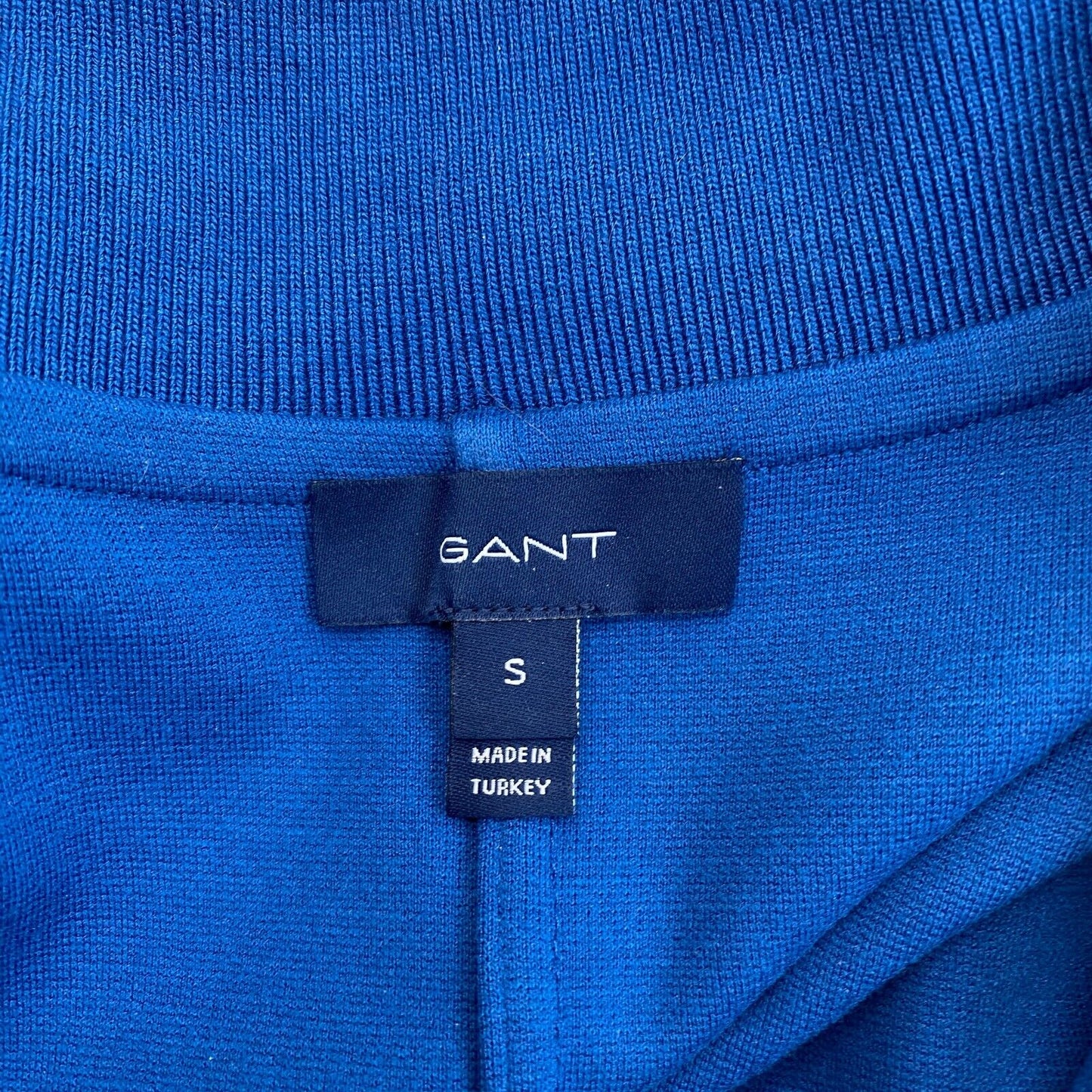 GANT Dark Blue Jersey Long Sleeve Polo Dress Size S