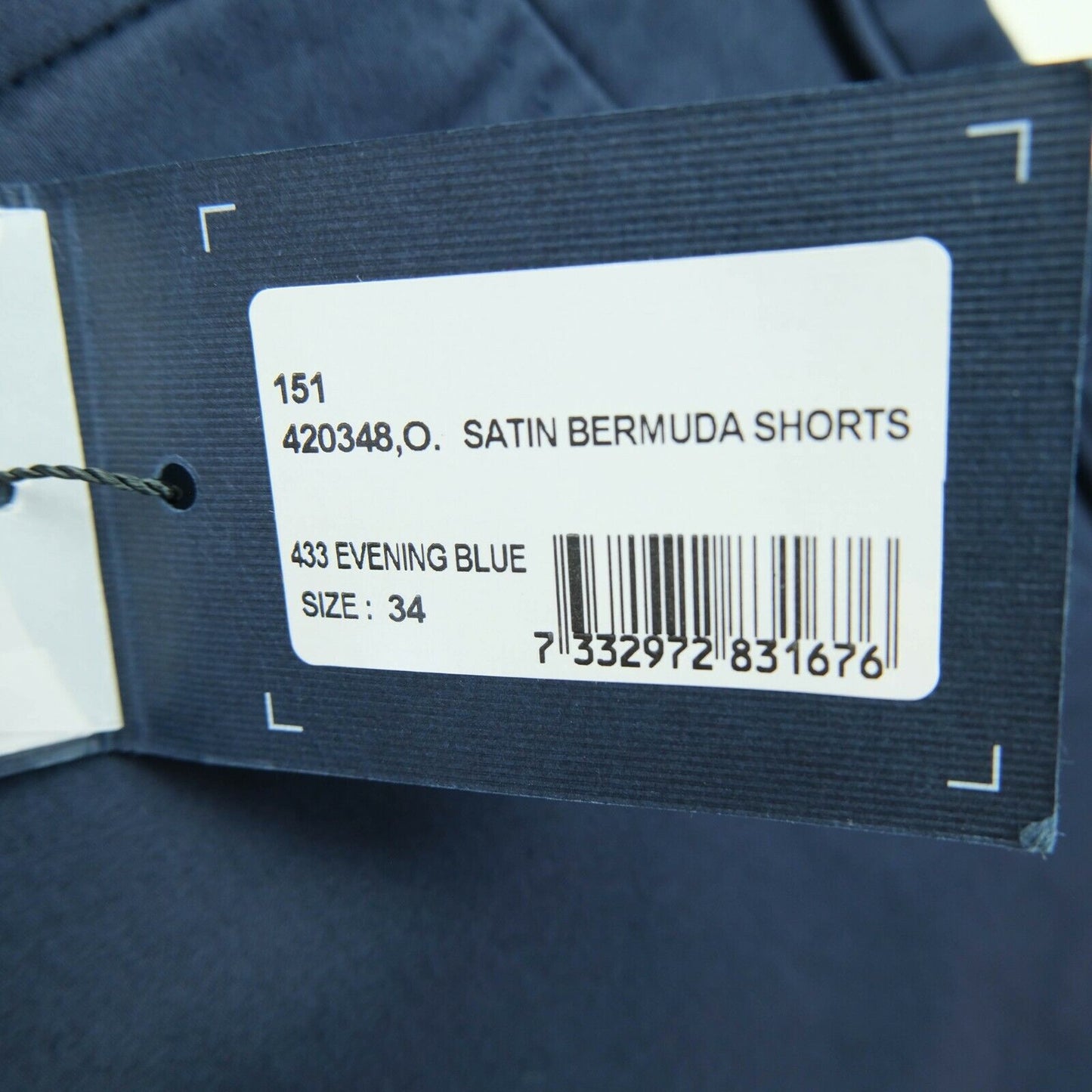 GANT Blue Satin Bermuda Shorts Size EU 34 UK 8 US 4