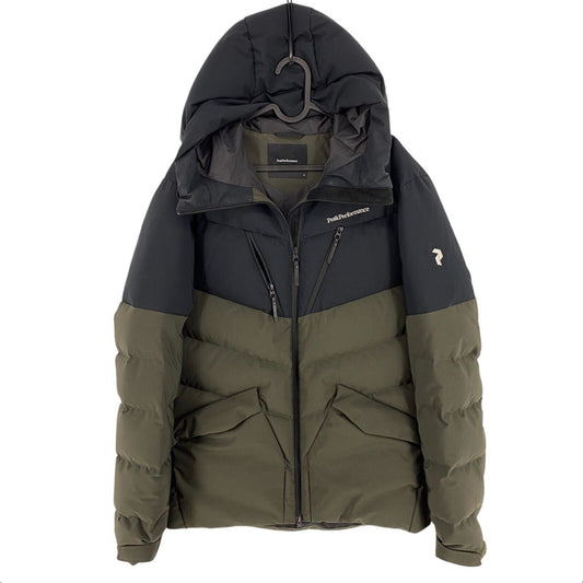 Peak Performance Dunkelgrün M Frost Daunen Skiparka mit Kapuze Jacke Mantel Größe M