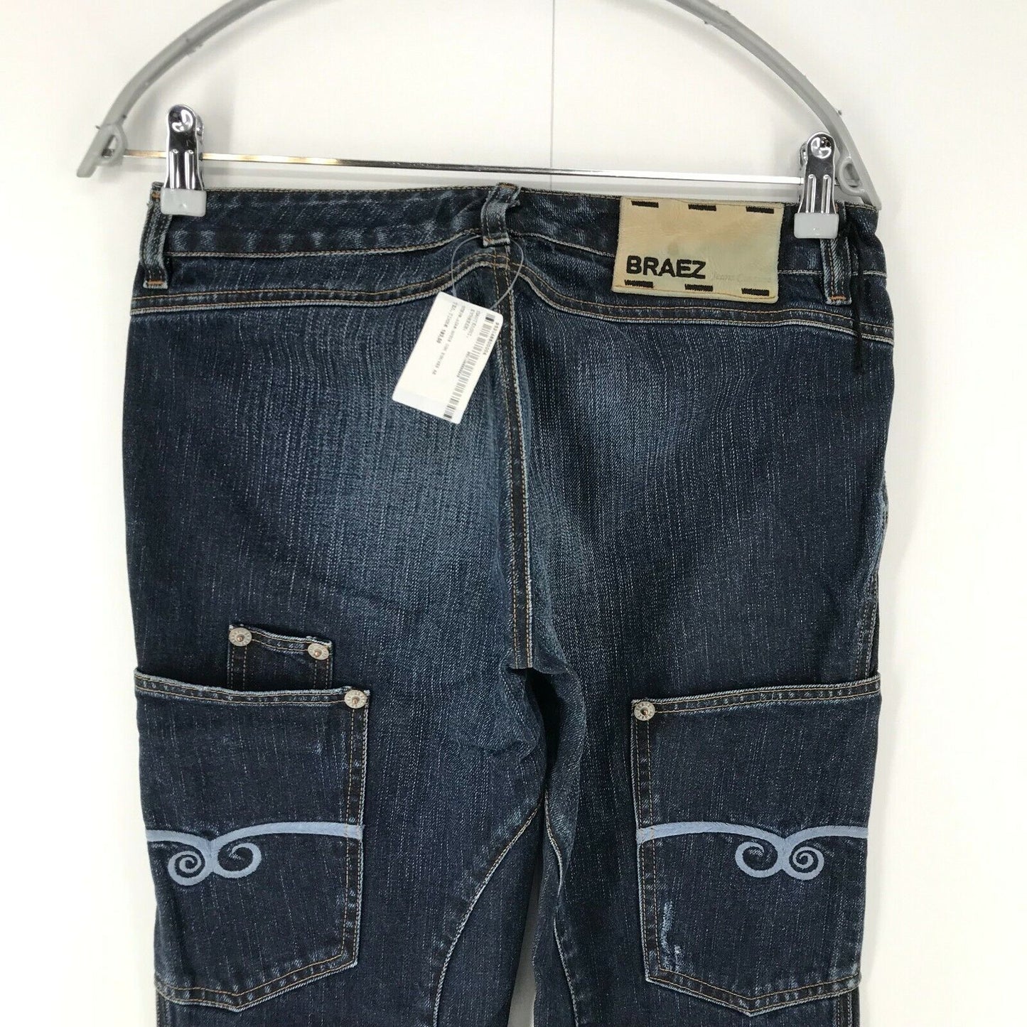 BRAEZ Damen Jeans, Blau, Regular Straight Fit, Größe W29