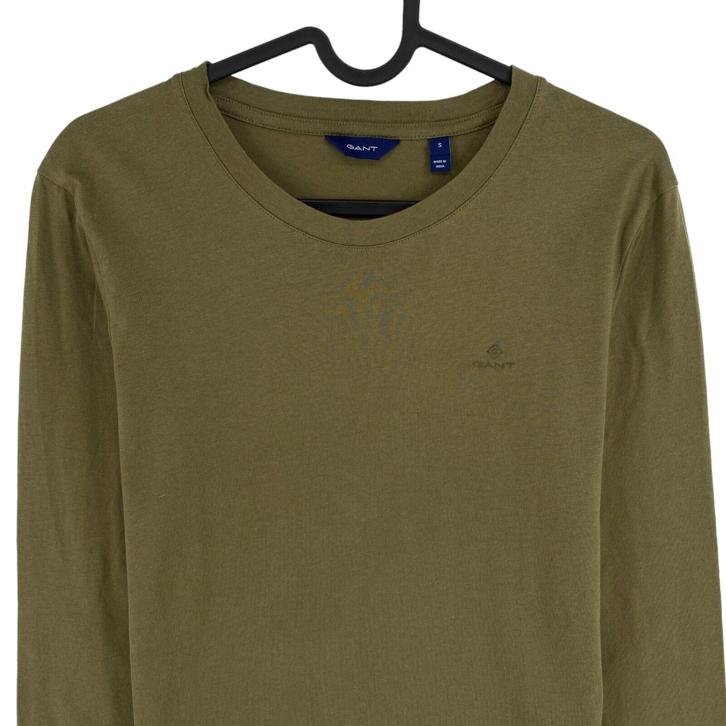 GANT T-shirt à manches longues et col rond Icon G vert foncé taille S