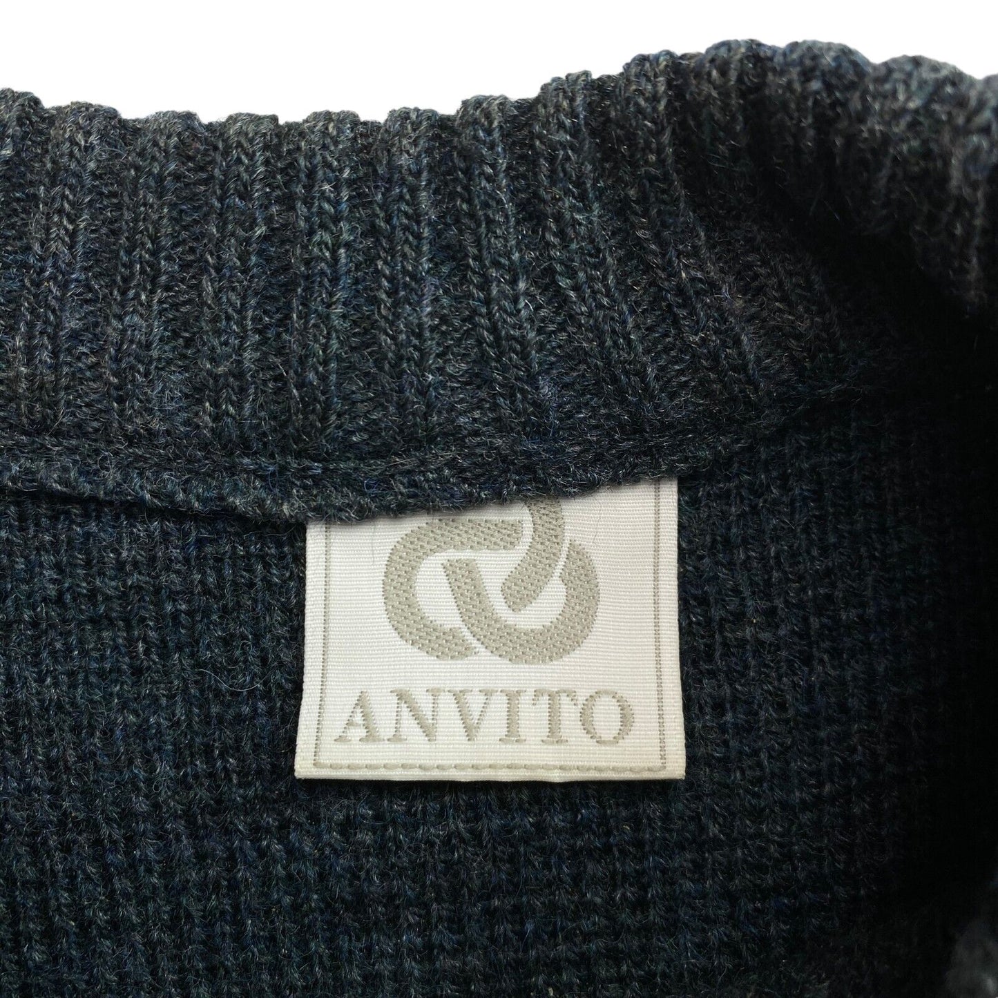 Cosby Vintage Retro 90s ANVITO Blue Sweater Pullover Size XL