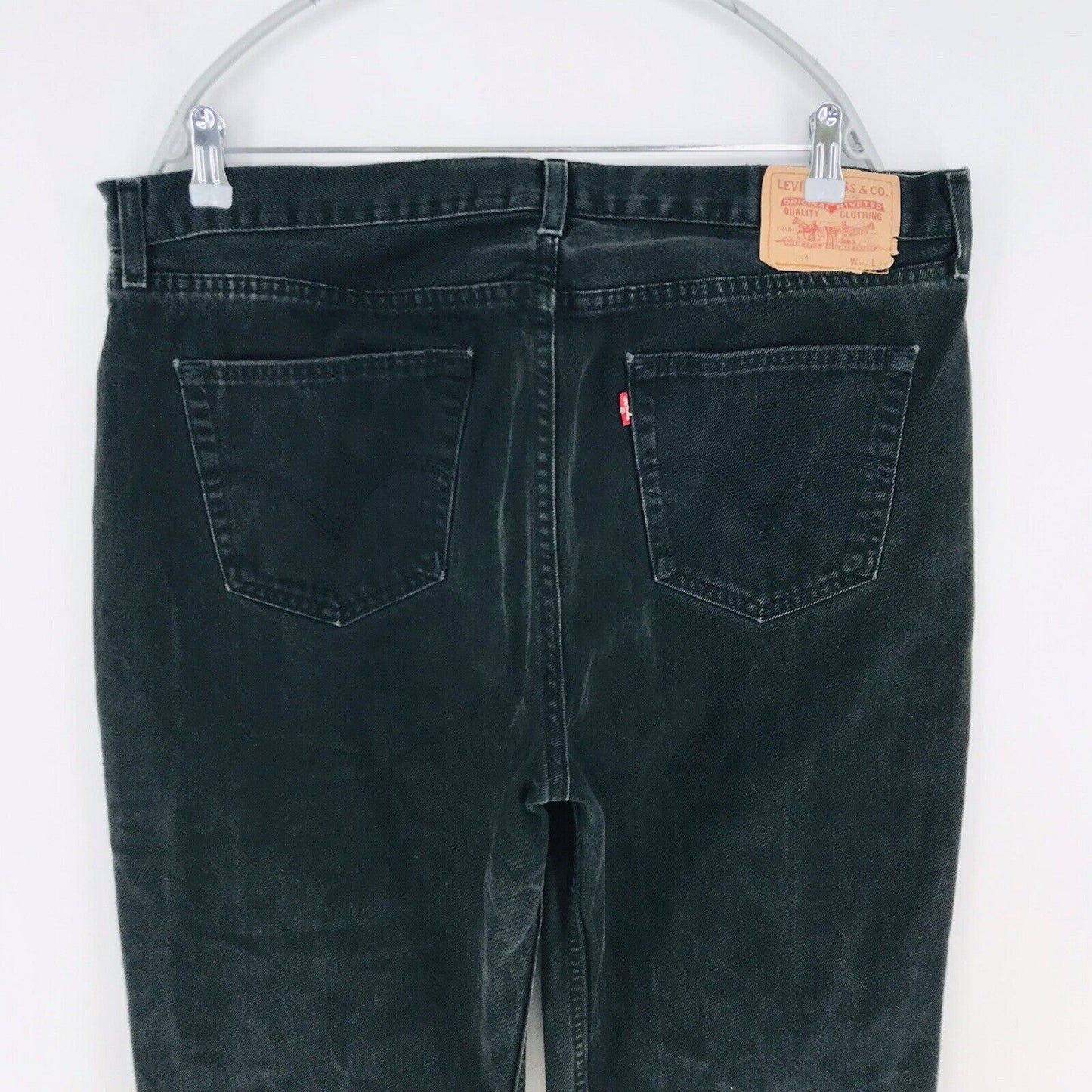 Vintage Levi’s 751 Black Regular Straight Fit Jeans Size W40 L32