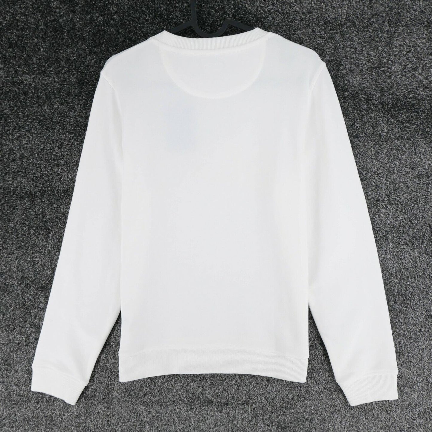 GANT White Big Logo Crew Neck Sweater Jumper Size S