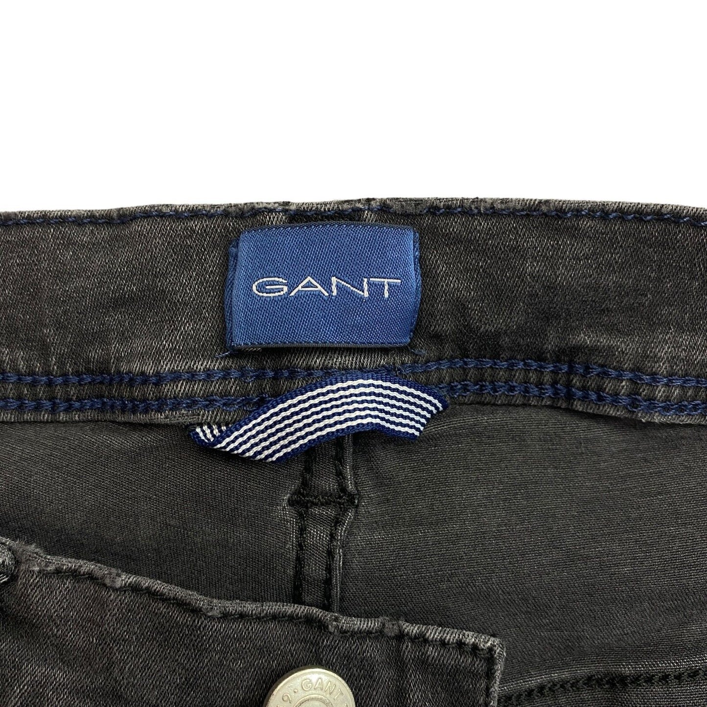 GANT Dark Grey Maxen Extra Slim Jeans Size W32 L32