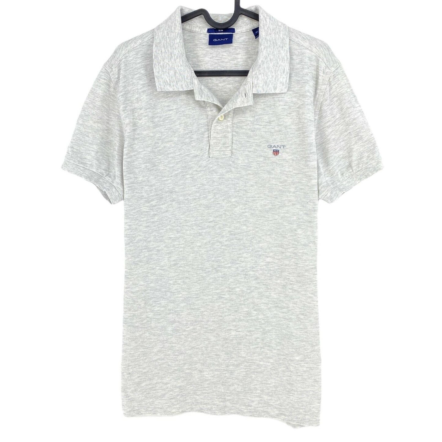 GANT Gris Slim Pique Rugger Polo Neck T Shirt Taille M