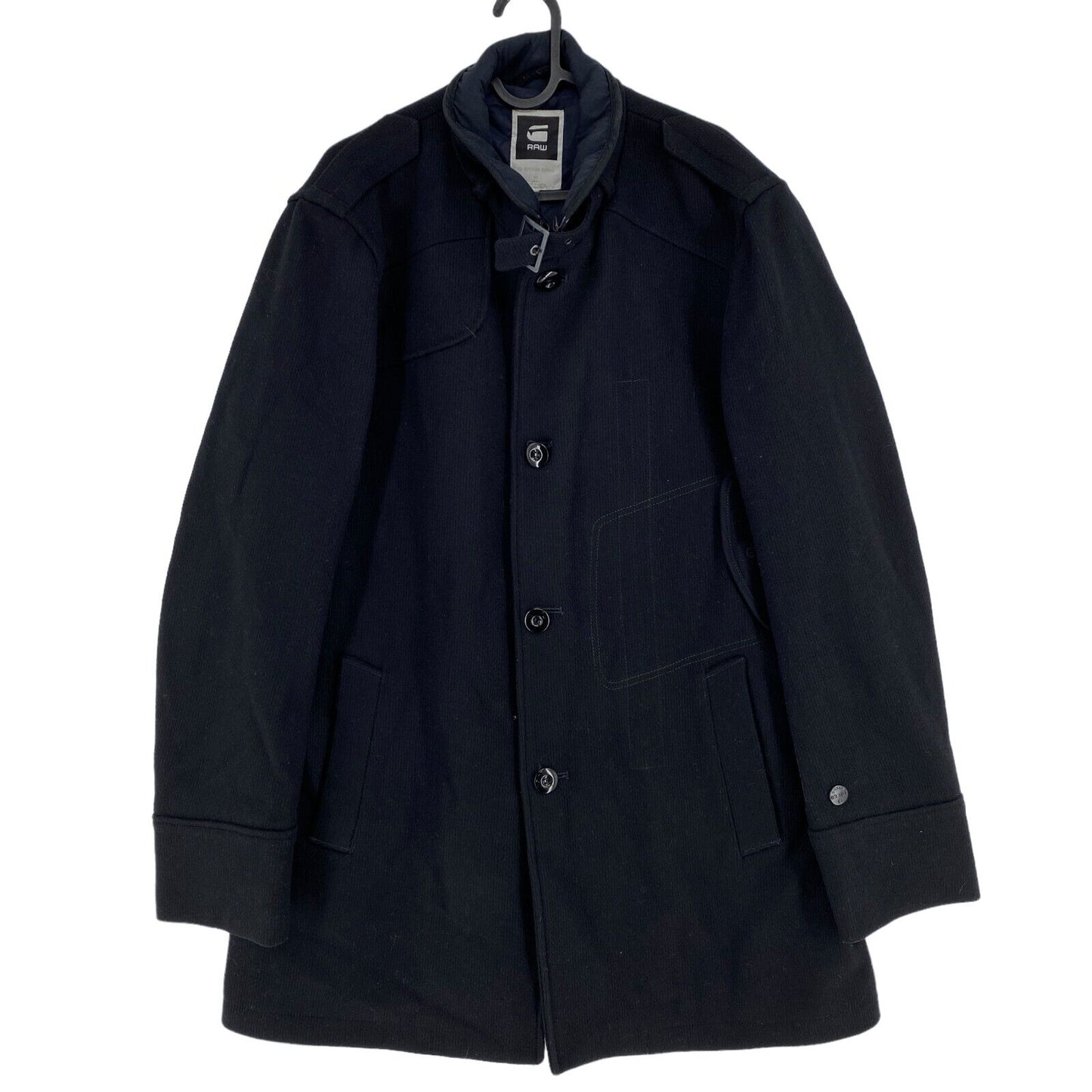 G-STAR RAW DECOY Veste trench-coat en laine noire Garber Taille XL