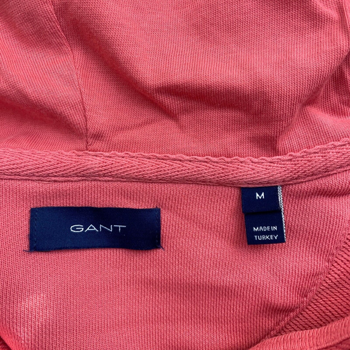 GANT Pink Logo Full Zip Hoodie Sweater Pullover Size M