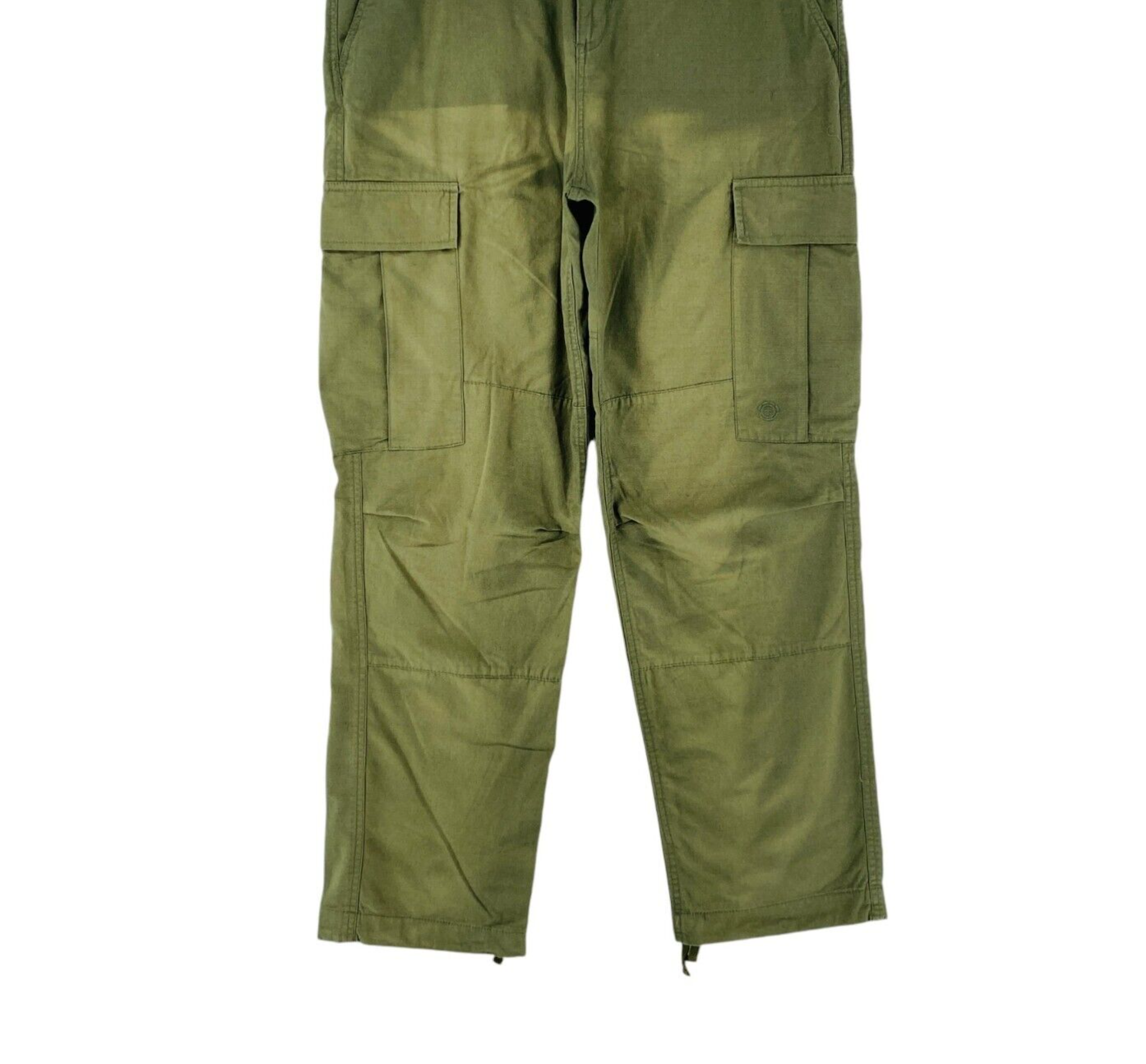 ELEMENT Mens Dark Green Regular Straight Fit Cargo Trousers Size W33